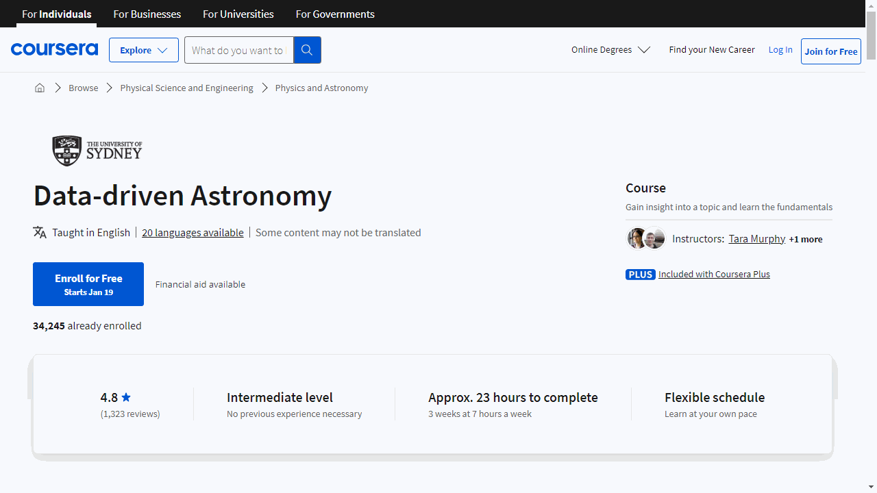 Data-driven Astronomy