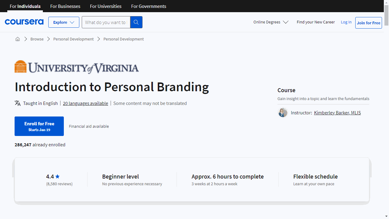 Introduction to Personal Branding