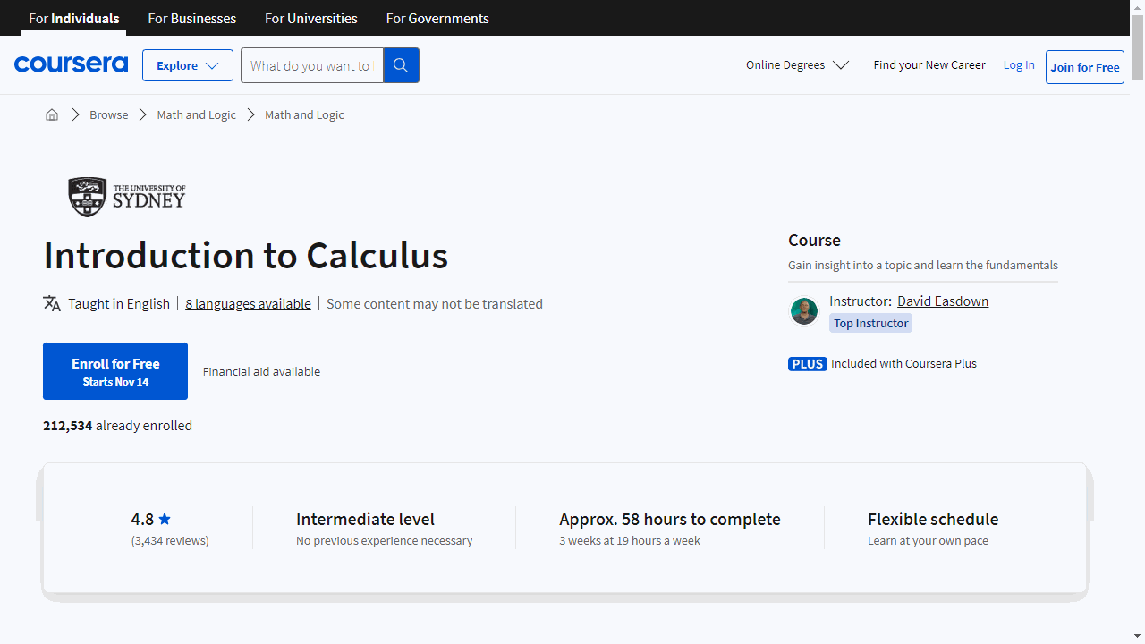 Introduction to Calculus