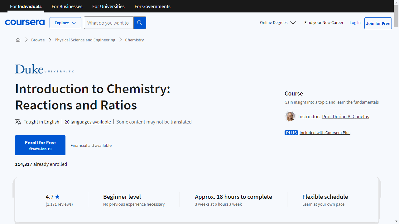 Introduction to Chemistry: Reactions and Ratios