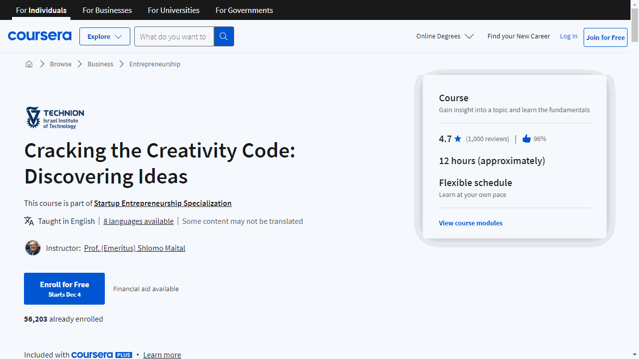 Cracking the Creativity Code: Discovering Ideas