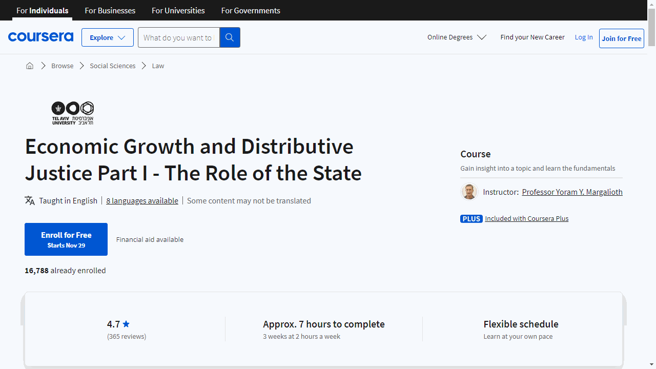 Economic Growth and Distributive Justice Part I - The Role of the State