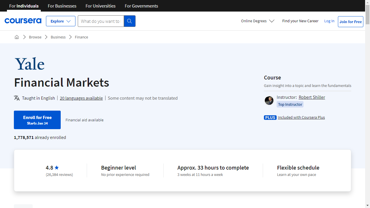 Financial Markets