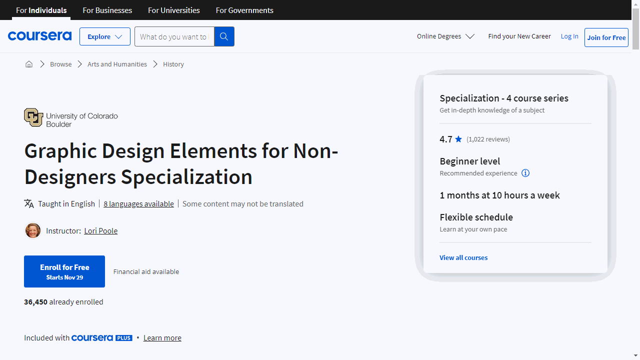 Graphic Design Elements for Non-Designers Specialization