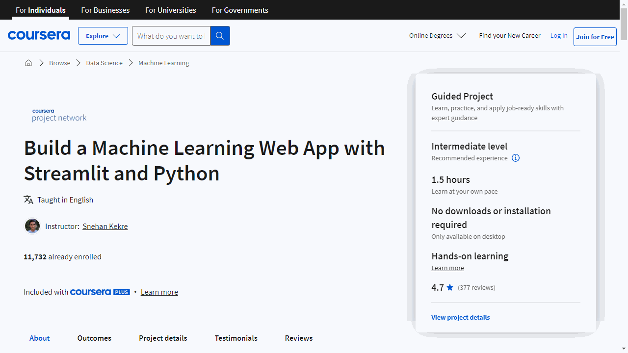 Build a Machine Learning Web App with Streamlit and Python