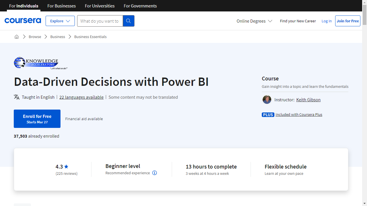 Data-Driven Decisions with Power BI