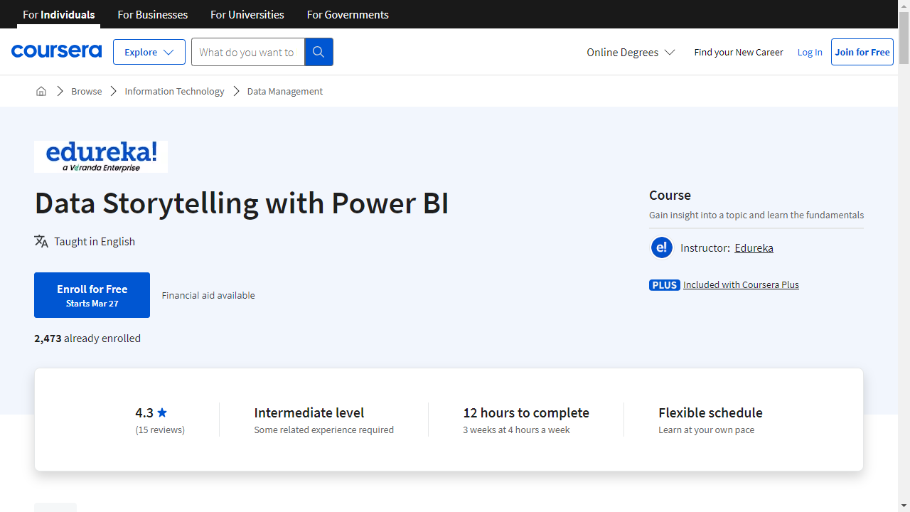 Data Storytelling with Power BI