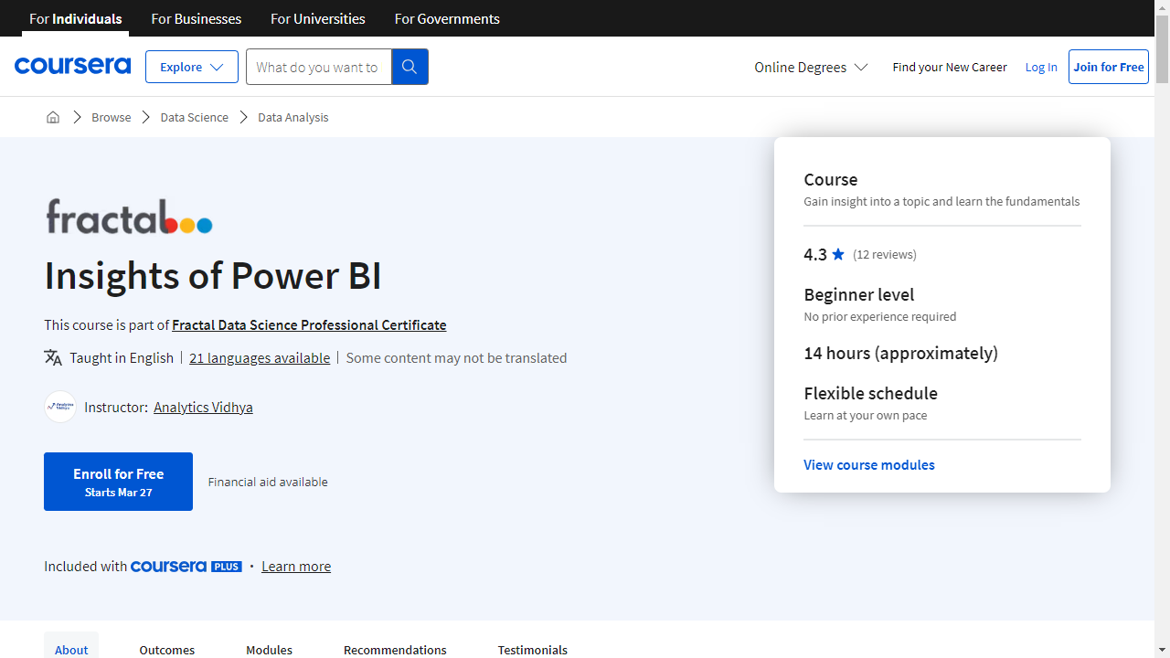 Insights of Power BI