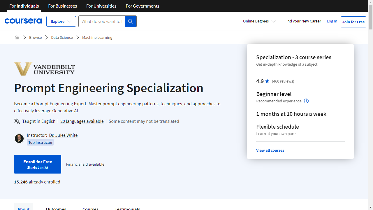 Prompt Engineering Specialization