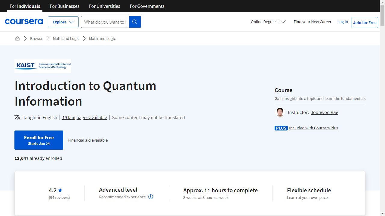 Introduction to Quantum Information