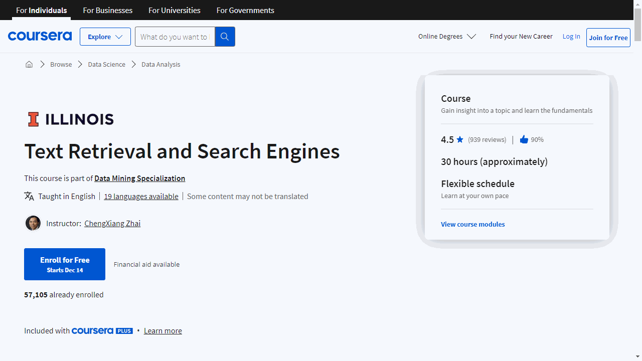 Text Retrieval and Search Engines