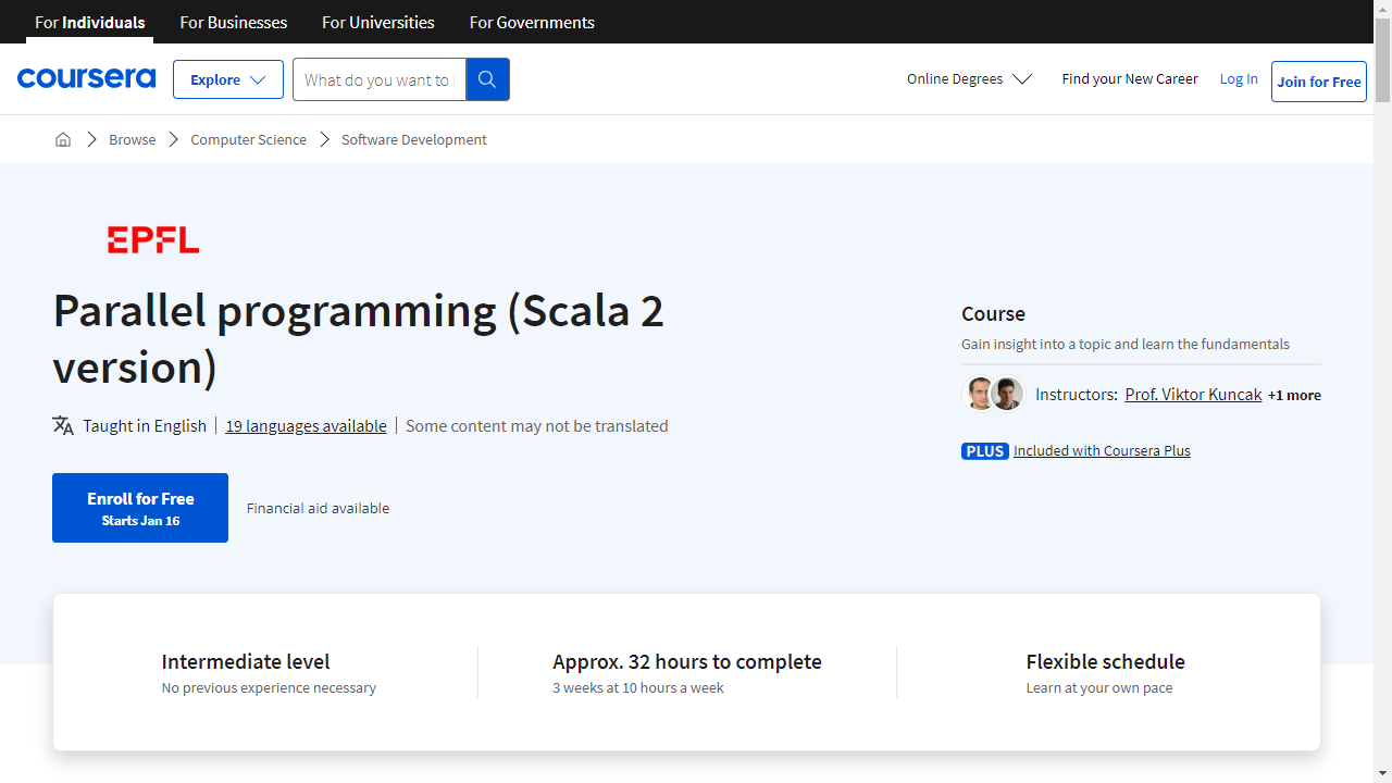 Parallel programming (Scala 2 version)