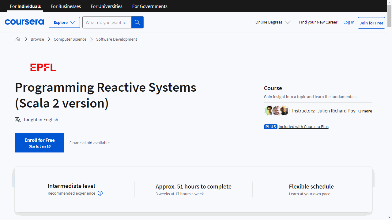 Programming Reactive Systems (Scala 2 version)