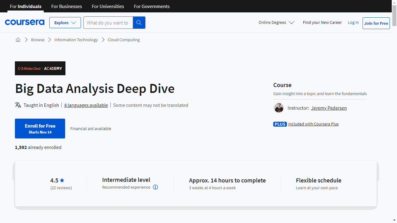 Big Data Analysis Deep Dive