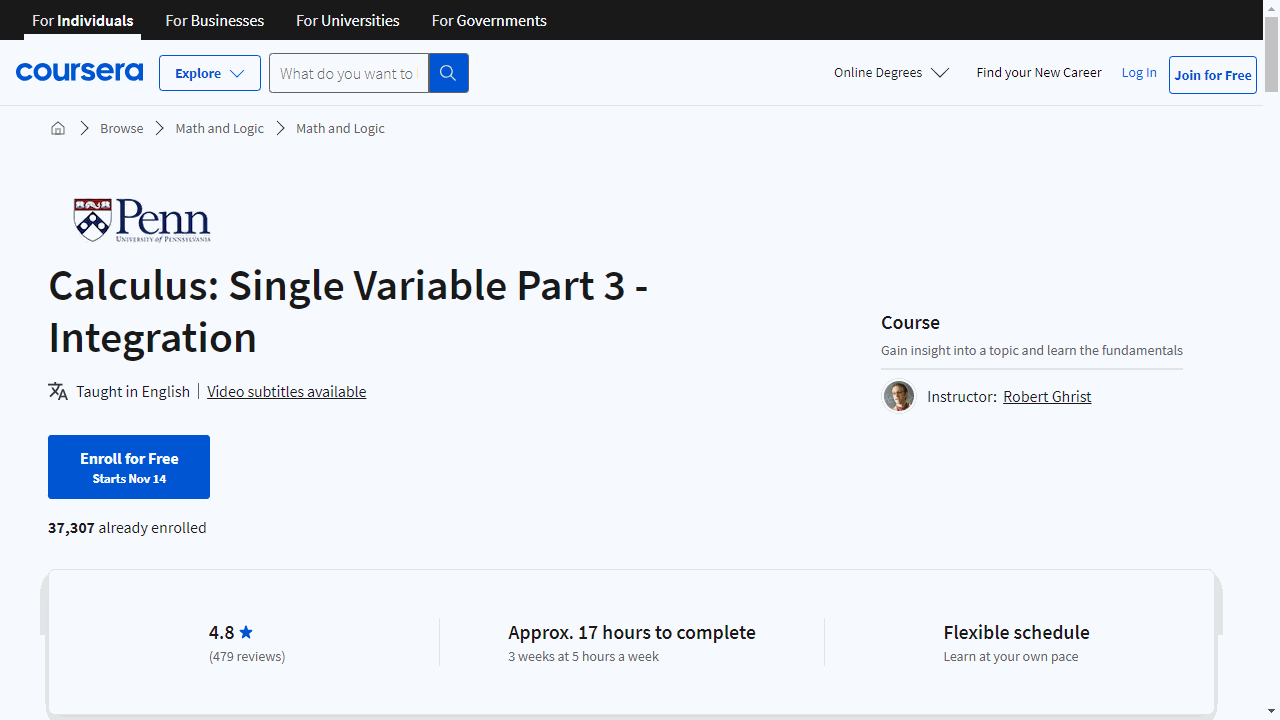 Calculus: Single Variable Part 3 - Integration
