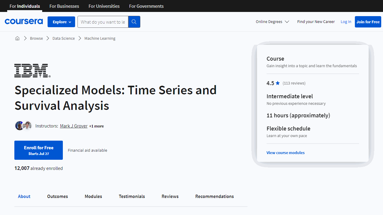 Time Series And Survival Analysis
