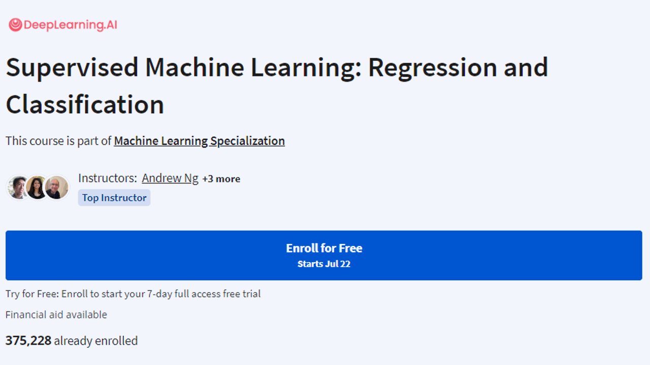 Supervised Machine Learning Course Review