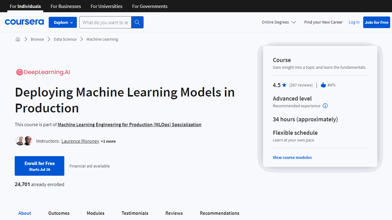 Deploying Machine Learning Models in Production