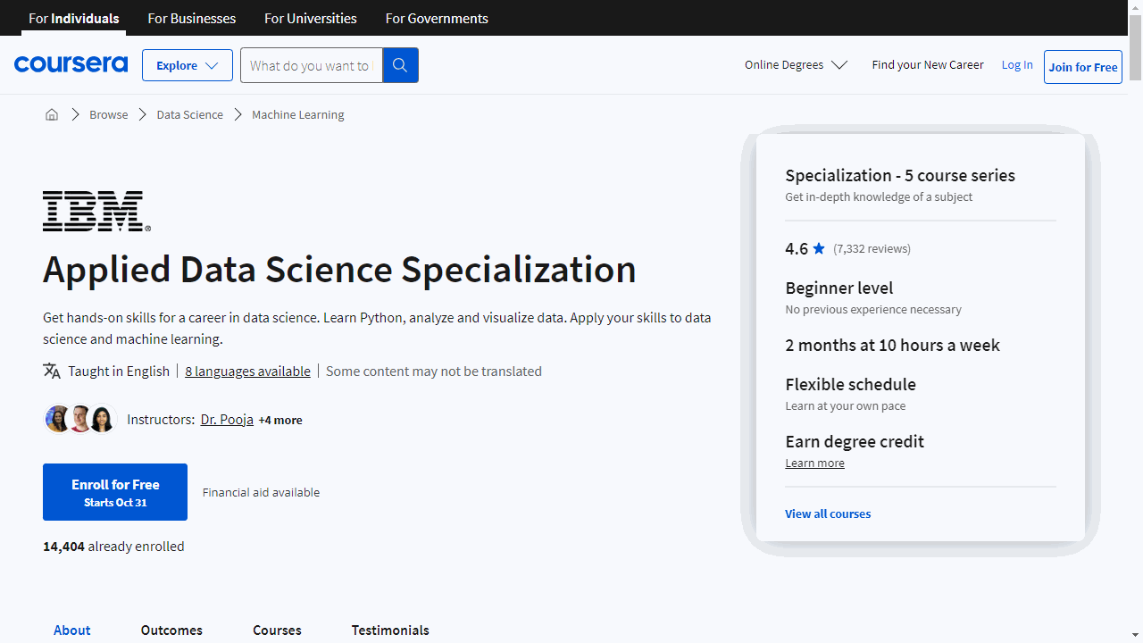 Applied Data Science Specialization
