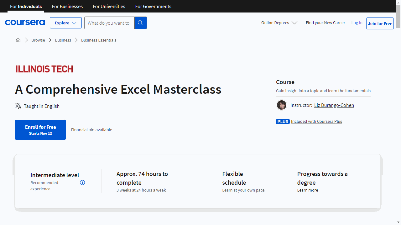 A Comprehensive Excel Masterclass