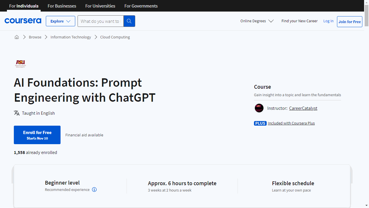 AI Foundations: Prompt Engineering with ChatGPT