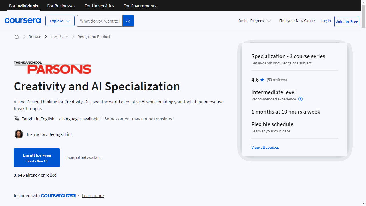 Creativity and AI Specialization