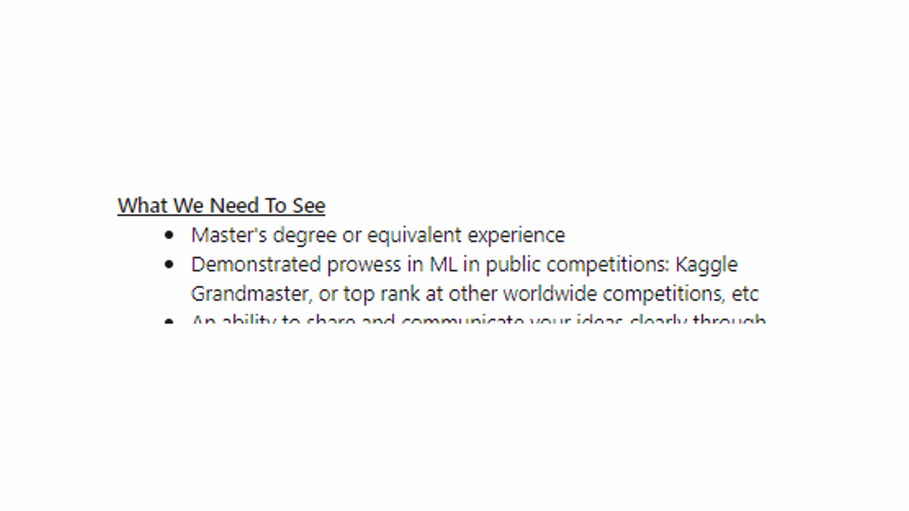 nvidia kaggle grandmaster job listing