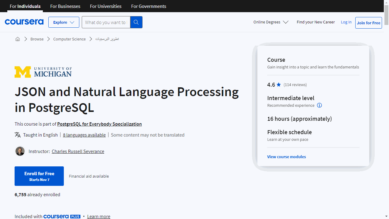 JSON and Natural Language Processing in PostgreSQL