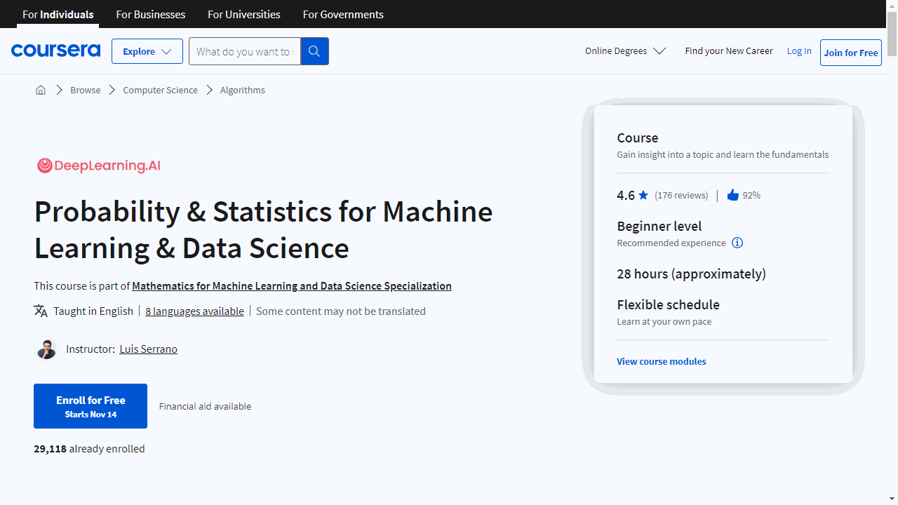 Probability &amp; Statistics for Machine Learning &amp; Data Science