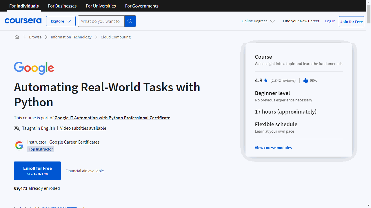 19 Best Python Courses On Coursera For 2024 | Forecastegy