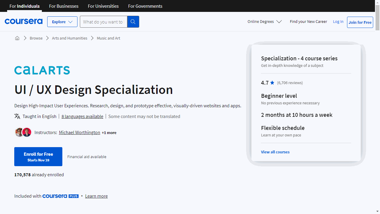 UI / UX Design Specialization